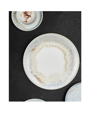 By Bone Pastabord wave porselein 25 cm (400cc) set van 2