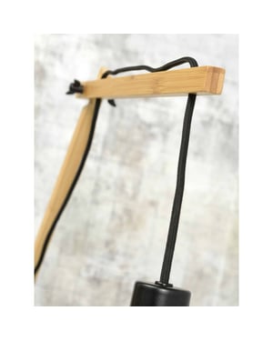 Good&Mojo Wandlamp kalimantan bamboe/zwart 105x60x55cm