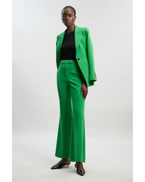 Petite Compact Stretch Bootcut Tailored Trouser