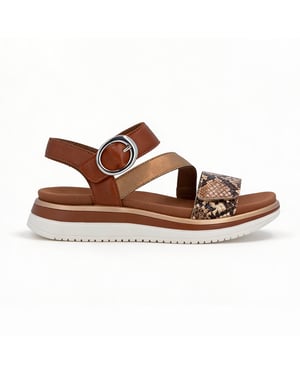 Remonte D1j64 Womens Ankle Strap Sandals Brown