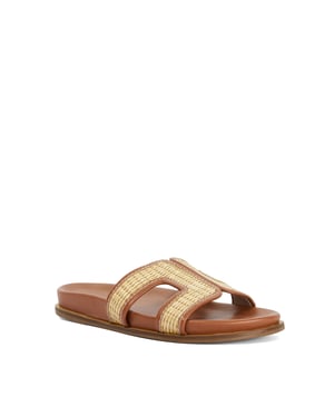 Dune Ladies Larow - Gold Slip-On Sandals