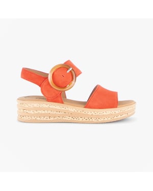 Gabor Andre Womens Ankle Strap Sandals Orange