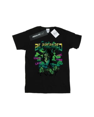 Disney Heren The Lion King Scar Lang Leve De Koning T-Shirt (Zwart)