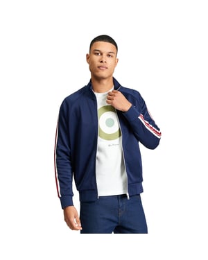 Ben Sherman Heren Huis Taped Track Top (Donker Marine)
