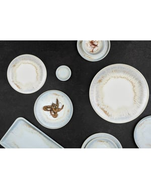 By Bone Kommetje wave porselein 16 cm (500cc) set van 6