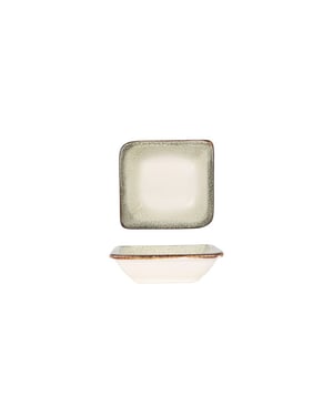 By Bone Serveerschaal spazio porselein 10x9 cm set van 2