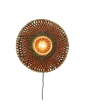 Good&Mojo Wandlamp bali bamboe/zwart Ø44cm
