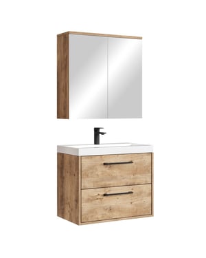 Badplaats Badkamermeubel set florence 01 60 cm – kastanje – hangend