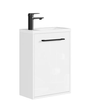 Badplaats Toiletmeubel met wasbak florence 40 x 22 cm – mat – fonteinmeubel