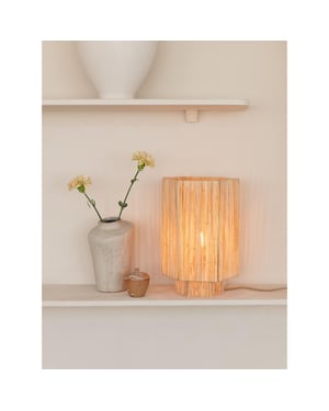 Good&Mojo Tafellamp panama naturel 36x24x36cm