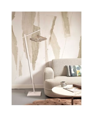 Good&Mojo Vloerlamp zanzibar bamboe/ rotan 63x40x150cm
