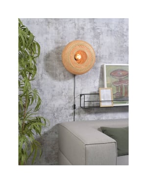 Good&Mojo Wandlamp palawan bamboe Ø40cm