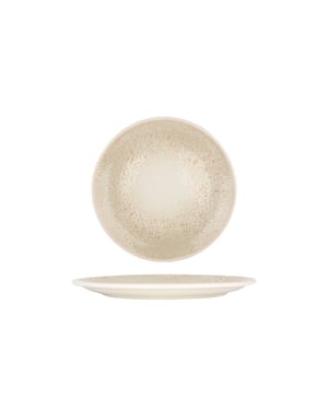 By Bone Dinerbord natura porselein 25 cm set van 6