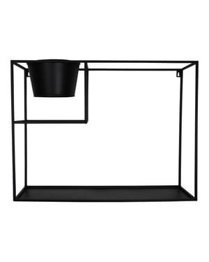 House Vitamin Metalen wandkast met pot-60x19x45cm--
