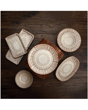 By Bone Pastabord legna porselein 25 cm (400cc) set van 2