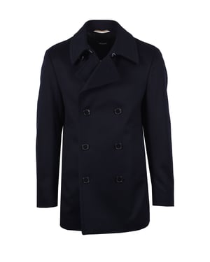 Boss Black Hyde Coat Dark Blue