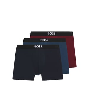 BOSS 3P D.BECKHAM BOXER BRIEFS Blue/Navy/Red