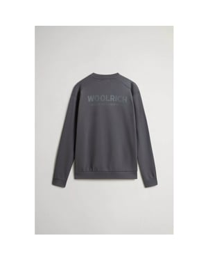Woolrich Macro logo crewneck shadow