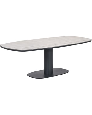 Garden Impressions Newton drum dining tuintafel 230x110 cm carbon black