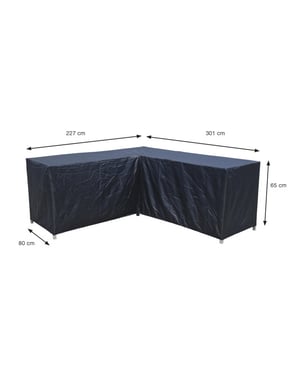 Garden Impressions Coverit loungeset l-vorm hoes 227/301x80xh65 cm