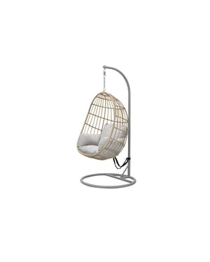 Garden Impressions Fargo wicker hangstoel eivorm - natural