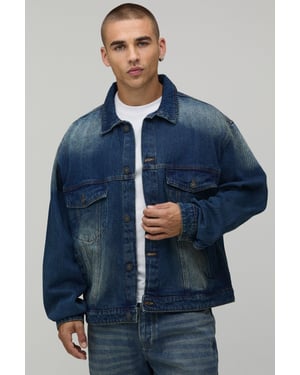 Boxy Oversized Washed Denim Jacket