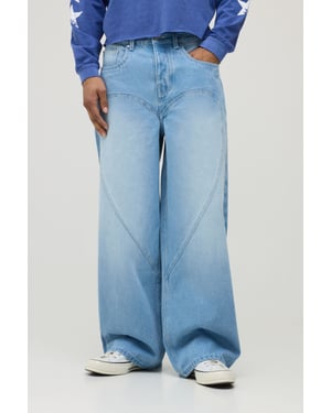 Heart Gusset Seam Baggy Jeans