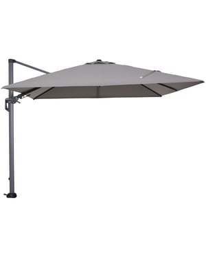 Garden Impressions Hawaii parasol 300x300 cm carbon black licht grijs