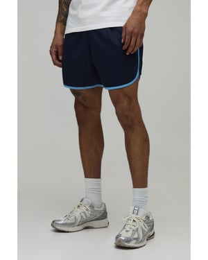 Racer Fit Tricot Piping Detail Short