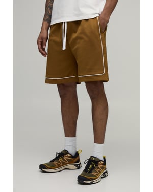 Regular Fit Piping Tricot Short