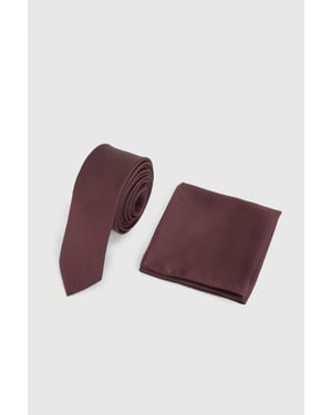 Espresso Tie and Pocket Square