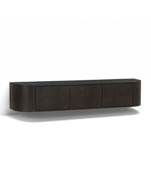 Livingfurn tv-meubel novero espresso zwevend 35x180x33cm