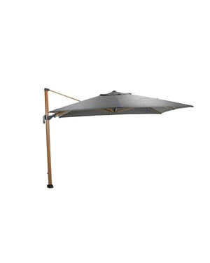 Garden Impressions Hawaii big pole parasol 350x350 cm teak look royal antraciet