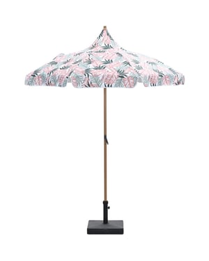 Garden Impressions Aloha stokparasol Ø200 cm light teak look palm forest