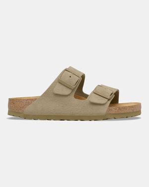 Birkenstock Arizona suède faded smal voetbed unisex slipper