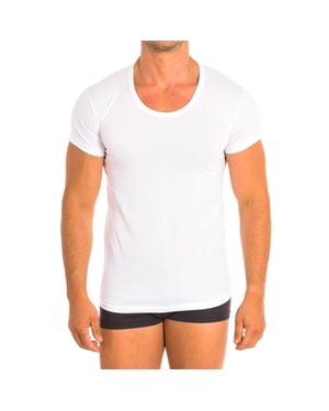 Men's Short Sleeve Cotton Undershirt Q1002