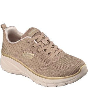 Skechers Fashion Fit 2.0 Polyester Women's Taupe/Gold Trainers