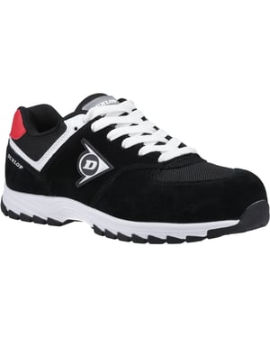 Dunlop Arrow Suède Heren Veiligheidsschoenen Zwart/Rood/Wit