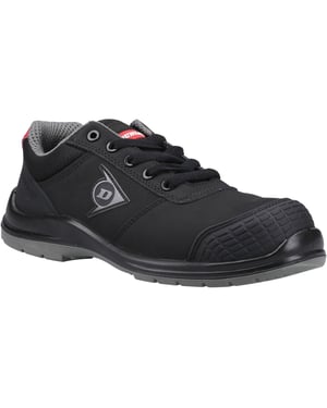 Dunlop First One Adv-Evo Lage Nubuck Veiligheidsschoenen voor Mannen Zwart/Rood