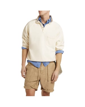 Denham Us navy polo sweatshirt hcs