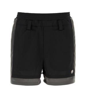 Zwarte Polyester Bermuda Korte Broek