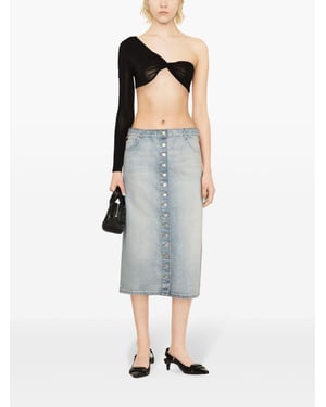 Denim Midi Kjol