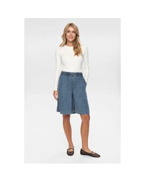 Nümph 706460 nuelida shorts snow washed denim