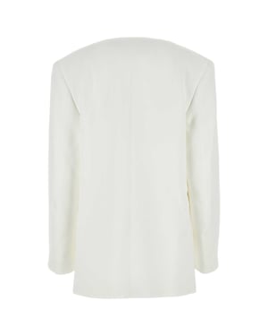 Witte Viscose Blazer