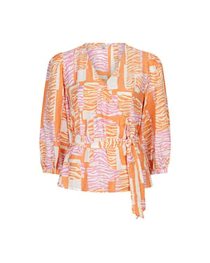 Esqualo Blouse sp26-10029 print