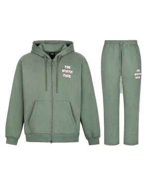 The North Face Men’s Sobretta Full Zip Tracksuit Set Green