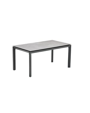 Garden Impressions Domingo dining tuintafel 160x90cm grijs aluminium