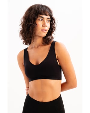 JUSTEVER Seamless Seamless Removable Vadderad Svart Dam Laser-BH - Blaze