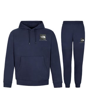 The North Face Men’s Small Box Hooded Tracksuit Set Navy