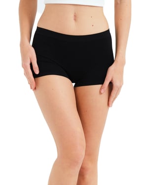JUSTEVER Naadloze Slips, Geen Sporen, Zwart, Damesboxershort - Aries